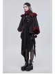 Wine Red Particle Plush Removable Lace Front Tie Rope Gothic Scarf