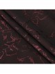 Wine Red Gothic Pattern Flocking Bow Bandage Tie