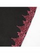 Black Gothic Petal-Shaped Double-Faced Contrast Women Wool Hooded Shawl