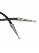 Quilted Black Velvet Collar Crescent Pendant Zipper Gothic Warm Short Shawl