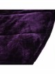 Quilted Purple Velvet Collar Crescent Pendant Zipper Gothic Warm Short Shawl