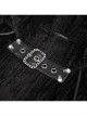 Corduroy Shoulder Strap Ties Open Fork Open Hands Men's Gothic Hooded Cape