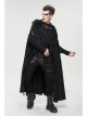 Corduroy Shoulder Strap Ties Open Fork Open Hands Men's Gothic Hooded Cape