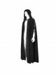 Corduroy Shoulder Strap Ties Open Fork Open Hands Men's Gothic Hooded Cape