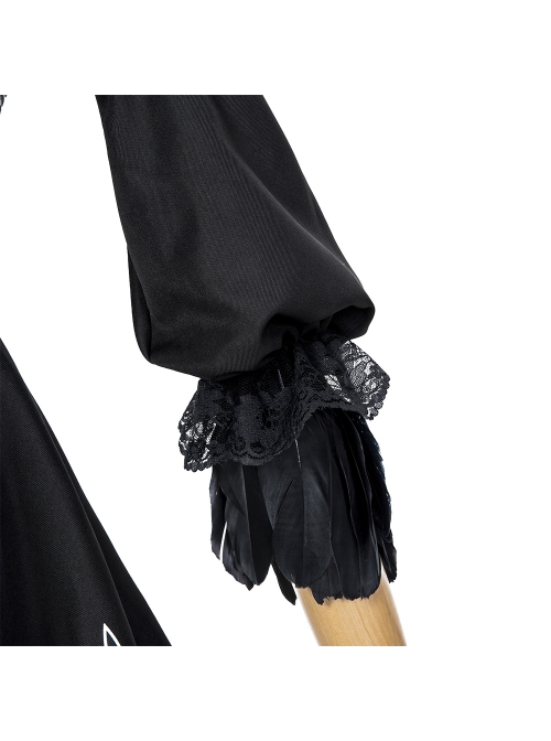 NieR Automata YoRHa No. 2 Type B Halloween Cosplay Costume Black Dress Full Set