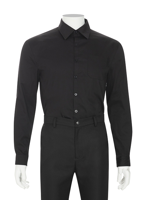 TV Drama Cowboy Bebop Vicious Alex Hassell Halloween Cosplay Costume Black Shirt