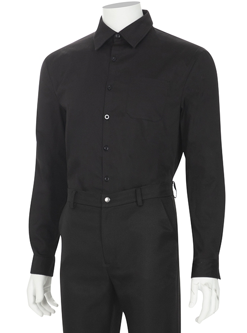 TV Drama Cowboy Bebop Vicious Alex Hassell Halloween Cosplay Costume Black Shirt