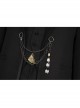 TV Drama Cowboy Bebop Vicious Alex Hassell Halloween Cosplay Accessories Black Necktie And Chain Ornament
