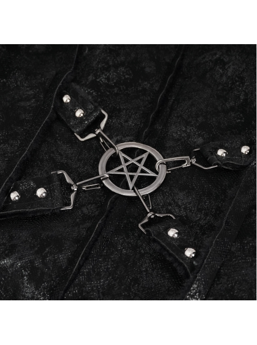 Five-Pointed Star Decoration Retro Punk Suede Male Short Plush coat