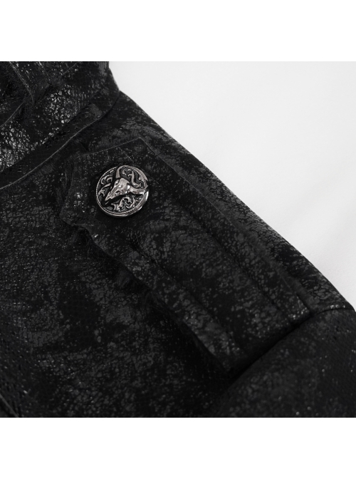 Five-Pointed Star Decoration Retro Punk Suede Male Short Plush coat