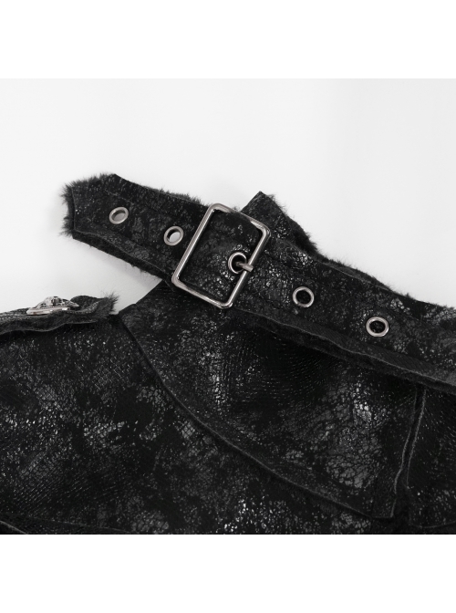 Five-Pointed Star Decoration Retro Punk Suede Male Short Plush coat