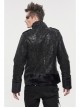 Five-Pointed Star Decoration Retro Punk Suede Male Short Plush coat