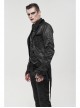 Black Bright Pattern Printed Decoration Gothic Male Tailcoat