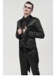Black Bright Pattern Printed Decoration Gothic Male Tailcoat