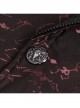 Bright Pattern Printed Decoration Gothic Wine Red Male Tailcoat