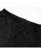 Black Gothic Striped Flocking V-Shaped Cross Lace Stitching Flared Pants