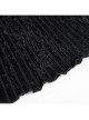 Black Gothic Striped Flocking V-Shaped Cross Lace Stitching Flared Pants