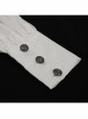 Gothic Metal Pattern Buckle Long Sleeve Pleated Lace Lantern Shape Printing Pattern Male Shirt
