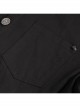 Black Punk Nylon Strap Metal Buckle Decoration Long Sleeve Elasticity Thick Shirt
