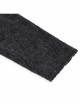 Gothic Metal Grommets With Drawstring Design Irregular Plush Fabric Distressed Black Sweater