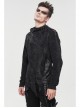 Gothic Metal Grommets With Drawstring Design Irregular Plush Fabric Distressed Black Sweater