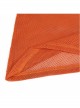 Orange Elasticity High neck Long Sleeve Gothic Mesh T-shirt