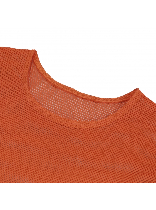 Orange Elasticity High neck Long Sleeve Gothic Mesh T-shirt