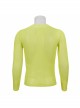 Yellow Elasticity High neck Long Sleeve Gothic Mesh T-shirt