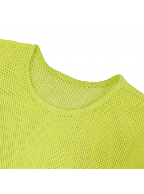 Yellow Elasticity High neck Long Sleeve Gothic Mesh T-shirt