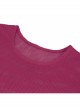 Rose Red Elasticity High neck Long Sleeve Gothic Mesh T-shirt