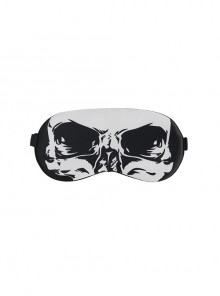 Skull Print Adjustable Elastic Black Gothic Eye Mask