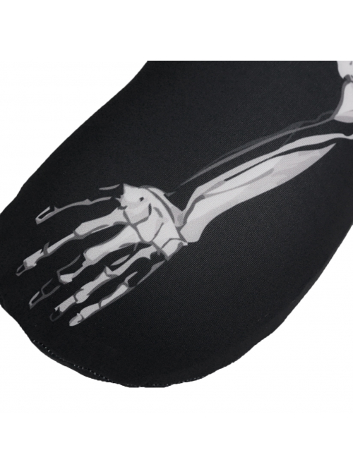 Gothic Black Skeleton Printed Decoration Memory Foam U-Shaped Pillow