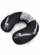 Gothic Black Skeleton Printed Decoration Memory Foam U-Shaped Pillow