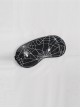 Gothic High Elastic Knitted Fabric Spider Web Print Black Eye Mask