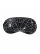 Gothic High Elastic Knitted Fabric Spider Web Print Black Eye Mask
