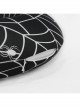 Gothic High Elastic Knitted Fabric Memory Foam Spider Web Print Black U-Shaped Pillow