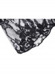 Gothic Pattern Decoration Butterfly Button Sexy Transparent Lace Bell Sleeves Black Cape