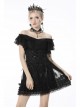 Gothic Lace Decoration Strap Design Luxe Embroiders Black Lady Underbust Corset