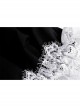 Black Gothic Lolita Button Decoration Lace-Trim Rabbit Ear Dress