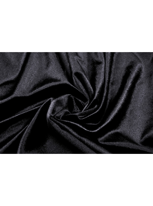 Gothic Lace Design Pearl Decoration Sexy Ruffle Off Shoulder Black Velvet Dress