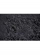 Punk Sexy Hollow Out Lace Pattern Decoration Black Bell Trousers
