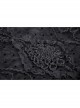 Punk Sexy Hollow Out Lace Pattern Decoration Black Bell Trousers