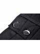Gothic Metal Ghost Hand Decoration Black High Waist Mini Shorts