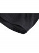 Black Punk Heart-Shaped Metal Buckle Decoration Sexy Waist Zip Top