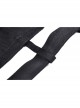 Black Punk Heart-Shaped Metal Buckle Decoration Sexy Waist Zip Top