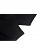 Black Punk Metal Chain Decoration Chest Square Neck Short Top