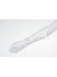 Gothic Women White Strap Design Pattern Printing Decoration Embroidery Wedding Gloves