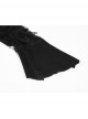 Gothic Retro Rose Pattern Printing Decoration Black Lace Rope Dress