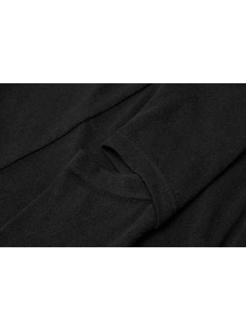 Punk Asymmetrical Diagonal Cut Design Hollow On The Chest Dark Knitted Slim Dress