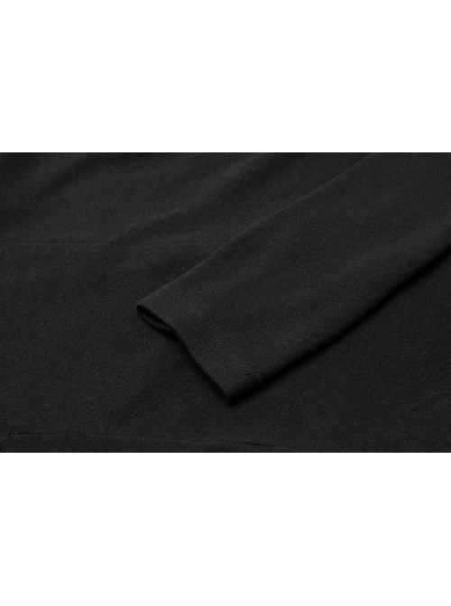Punk Asymmetrical Diagonal Cut Design Hollow On The Chest Dark Knitted Slim Dress